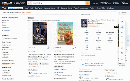 Pubscout :: Book market research for Amazon. See estimated sales and niche difficulty on search results while you browse.