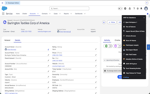 SFDT for Salesforce :: Productivity tools for Salesforce admins & developers — Flow, Setup, Object Manager, record pages, SOQL/REST/SOAP & AI.