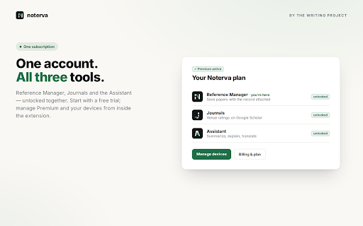 Noterva — Reference Manager :: Know what's in your library. Save papers with their record attached.