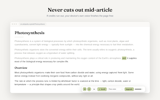 Read Aloud Text - A Text to Speech Reader :: Listen to any web page in a natural voice with word-by-word highlighting, or save it to your dashboard to listen later.
