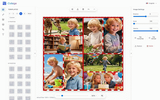 Collaigo - Collage Maker & Photo Editor :: Supports making collages with images or editing images directly from the current webpage.
