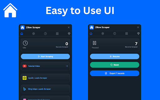 Zillow Scraper - Agent & Property Export :: Zillow Data Extractor - Download property details, prices & agent info as CSV, JSON, or Excel in one secure click.