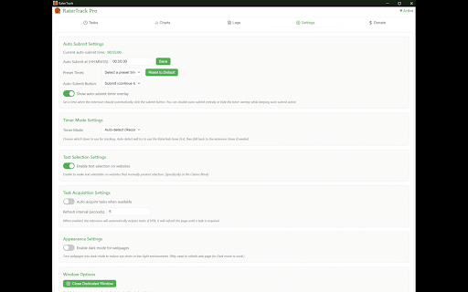 Rater Time Tracker :: Tracks and stores task completion times for RaterHub tasks.