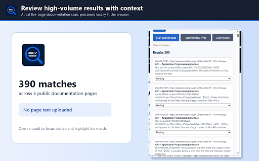 TermDrift Audit :: Find outdated terminology on web pages locally.