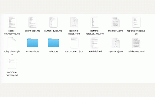 Browser Agent Recorder :: Record browser workflows and export local SOPs and Agent Skill Packs.