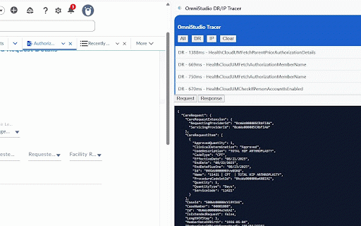 OmniStudio DR/IP Tracer :: Trace OmniStudio DataRaptor and Integration Procedure calls directly inside Salesforce