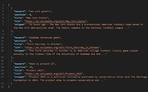 Google Rank Checker :: Check and track Google SERP rankings for any website directly from Chrome, with options to export and copy results.