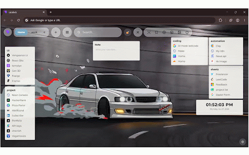 Frontly :: Replace every new tab with a beautiful, customizable homepage for bookmarks, notes, tasks, and widgets.