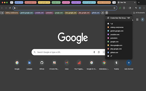 URL Pattern Tab Manager :: Manage tabs using saved URL patterns.