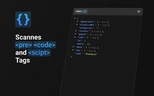 JSON Parse :: JSON Formatter & Viewer with interactive tree view to beautify JSON. Features Side Panel UI, Raw Page Takeover, search, and themes.