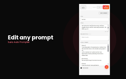 Suno Auto Prompter :: Batch generate songs on Suno.com from a JSON prompt list — V5.5 compatible