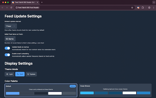 Feed Fabrik RSS Feed Reader :: Discover, collect, and read RSS feeds directly in your browser