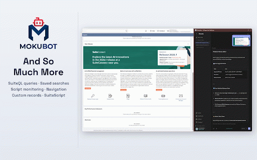 MokuBot - AI Agent for NetSuite :: AI-powered agent for NetSuite, executes tasks and boosts productivity x10 working in NetSuite
