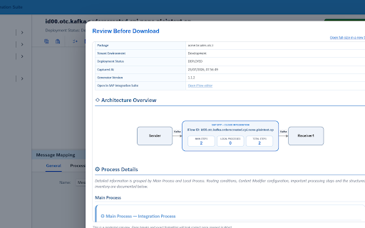 SAP CITS - Cloud Integration Technical Specification :: Generates professional DOC and DOCX specifications from SAP Cloud Integration iFlows.
