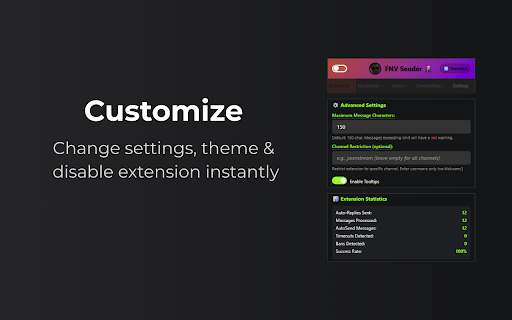 Kick AutoSend :: Advanced Kick chat automation with voice rotation, message repeater, and smart reply features for streamers, moderators and viewers