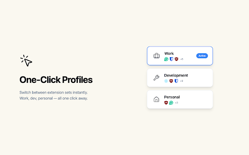 KAIO Extension Manager :: Automate Chrome extension management with smart profiles, rules, and groups. Control extensions by URL, domain, or condition.
