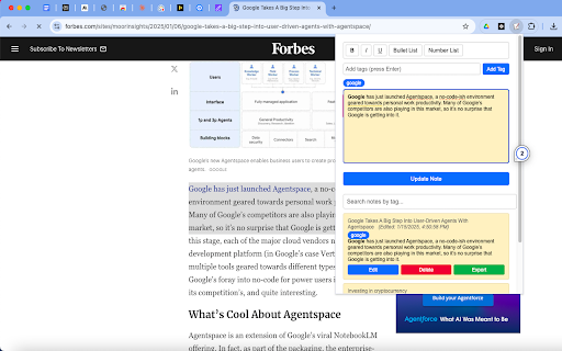 Quick Notes :: Take and organize notes while browsing