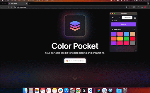 Color Pocket: Color Picker & Eyedropper :: Advanced color picker and eyedropper extension for your creative workflow.