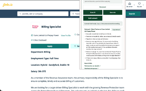 VisaJobs Ireland: Job Check :: Check employer permit history, sponsorship wording and likely Irish permit routes while viewing a job.
