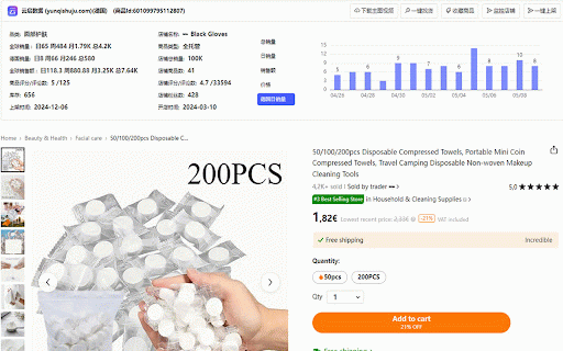 云启数据-免费Temu选品助手与数据分析 :: 永久免费的跨境选品数据与分析工具,数据更精准。官方网站:Yunqishuju.com