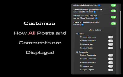 Ultimate Reddit Filter :: Filters Reddit posts and comments by title and flair keywords, in specific subreddits or across all.