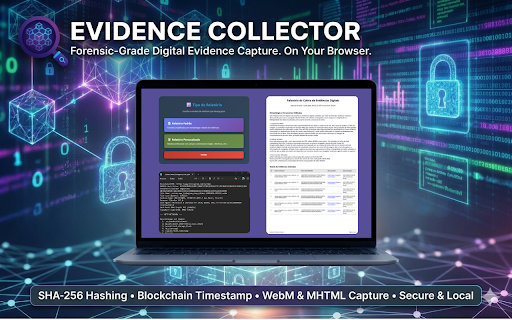 Evidence Collector :: Forensic tools: native screen capture, video extraction, identifiers and links (Chrome/Chromium only)