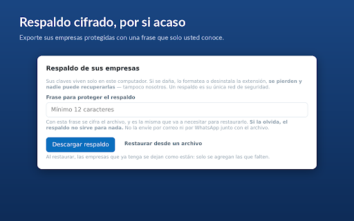 BluePassword — Ingreso al SRI :: Ingrese a SRI en Línea con un clic. Sus claves se guardan cifradas solo en este computador.