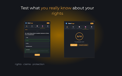 ClaimForge - rights | claims | protection :: Your EU consumer rights assistant. Warranties, returns and legal claims directly in your browser.