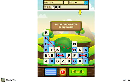 Wordy Pop - Form words quickly before the board fills up! :: Wordy Pop: A relaxing offline word game that challenges your vocabulary skills. Create words and score high!