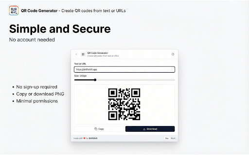 QR Code Generator :: Create QR codes from text or URLs