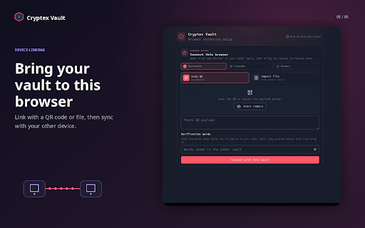 Cryptex Vault - Local-first password manager :: Open-source password manager with browser autofill and peer-to-peer sync. Keep your vault local, private, and under your control