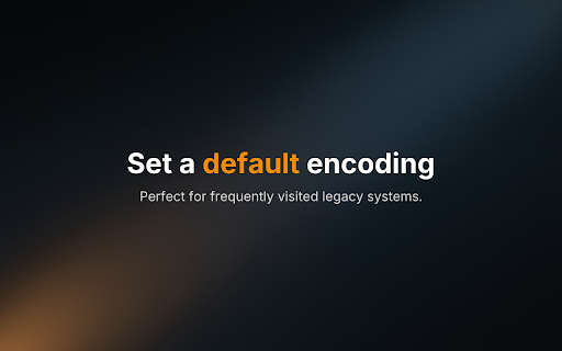 Charset :: Modify the default encoding for the website