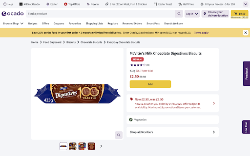 UPF Scanner – Spot Ultra-Processed Food :: Identify ultra-processed foods on UK supermarket websites using NOVA classification