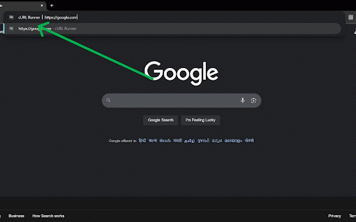 cURL Runner :: Run cURL commands from the address bar