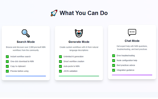 N8N AI Workflow Generator :: AI-powered workflow generator for N8N with floating chatbot UI
