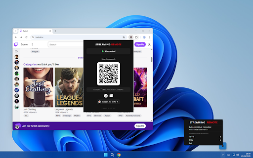 Streaming Remote :: Control your streaming services from a remote application.