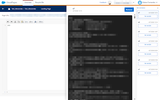 MCE Version Controller :: Local version history for your Marketing Cloud assets: CloudPages, Emails, Content Blocks, Queries, Scripts and Snippets.
