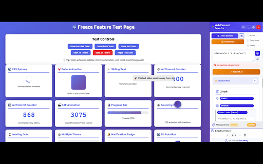 Web Element Selector :: Advanced element locator with AI-powered xpath and css selector generation. Supports ChatGPT, Gemini, DeepSeek, and Claude.