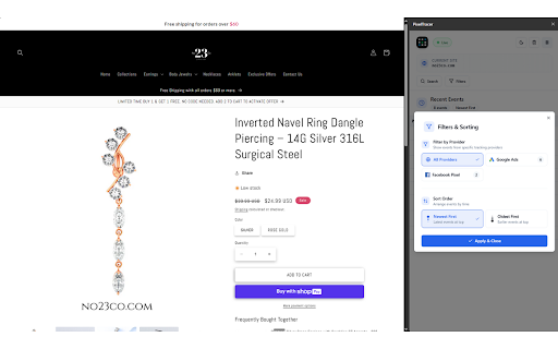 PixelTracer :: Privacy-focused real-time monitoring and analysis of web analytics and marketing tracking requests