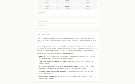 Meditation Timer :: Meditation timer with thought journaling, AI theme extraction, and analytics