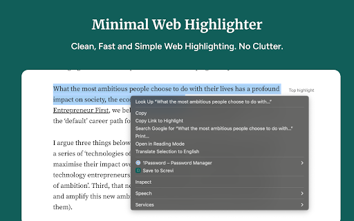 Screvi — Stop Forgetting What You Read :: Save Bookmarks and highlights from eReaders, X, YouTube, and the open web.