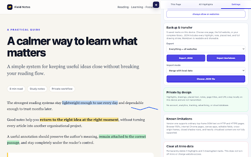 Anno :: Annotate the web. Privately.