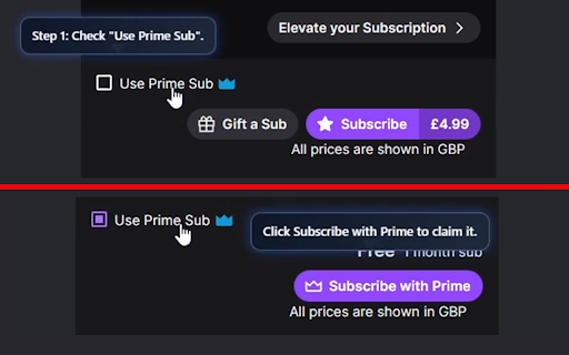 Keeoh Prime Reminder :: A browser extension to remind you to use your Amazon Prime subscription on Twitch.
