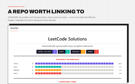 LeetSync - Auto Push LeetCode to GitHub :: Auto-push accepted LeetCode solutions to GitHub with study sheets, achievements and battle mode
