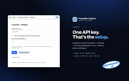 Foxpedite Capture :: Turn any webshop cart — or an emailed supplier quote — into a Foxpedite purchase order in one click.