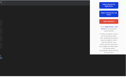 TapClick :: Easily trigger web elements using left and right arrow keys for hands-free navigation.