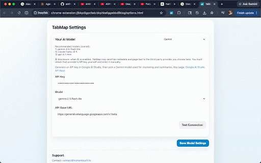 TabMap :: Cluster, organize, and close tabs with confidence.