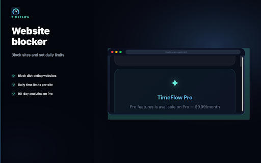 Chrome Time Tracker: Website & Focus Score :: Website time tracker & screen time for Chrome. Daily focus score, full analytics, website blocker, distraction blocker. Local-first.