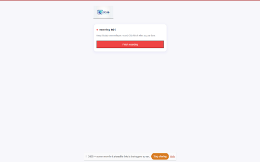 OBSB — screen recorder & shareable links :: Record screen, mic, and camera. Save as WebM or upload to Google Drive and copy a share link.
