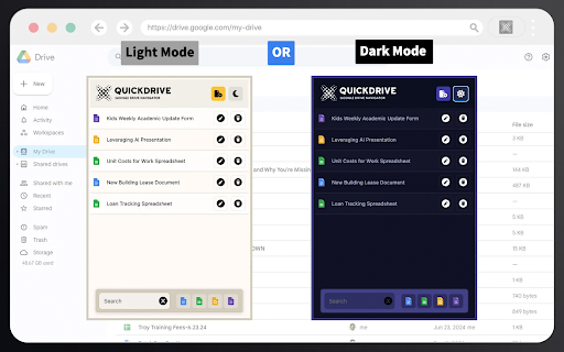 Quick Drive for Google Docs :: Instant access to your most used Google Docs.